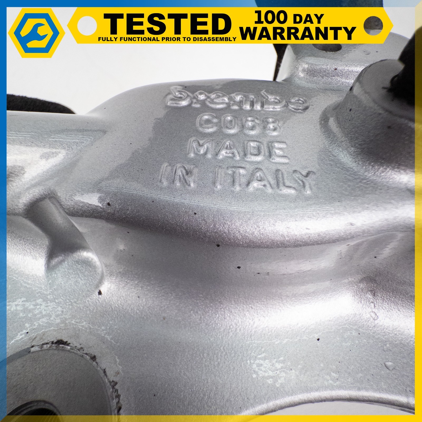 14-19 MASERATI QUATTROPORTE GHIBLI REAR RIGHT SIDE BRAKE CALIPER SILVER OEM