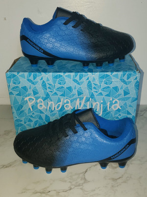 Panda Ninjia Kids Soccer Cleats C13 Blue/ Black NIB