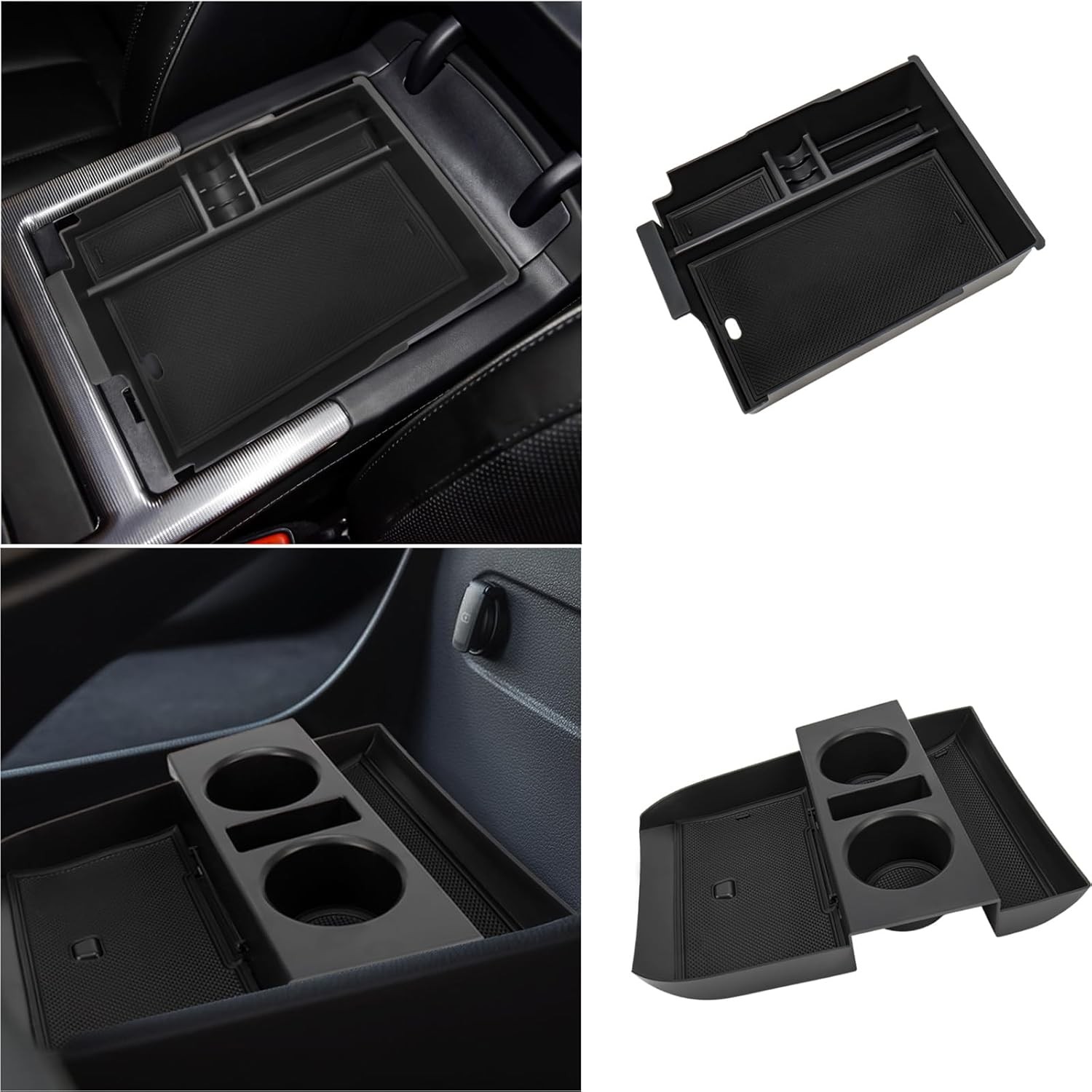 2PC Center Console Organizer Tray for 2023-2025 Accessories with Armrest Storage
