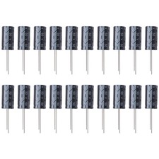 20 Pcs 1000uF 50V 13x25mm Aluminum Electrolytic Capacitors Black P6V74221