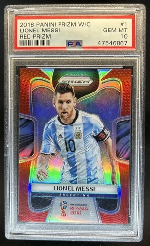 World Cup Lionel Messi 2018 Panini Prizm World Cup Lionel Messi Red