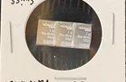 Silver .999 Valcambi squares in a pack.