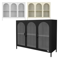 Vetrina con 4 scomparti e 3 ante 120x93x40 cm comò armadio a scelta