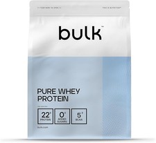 Bulk Pure Whey Protein Powder, Chocolate flavour ,22g Protein (1kg bag)