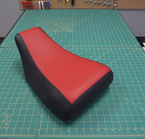 Honda TRX 450ES Foreman Seat Cover 1998 To 2005 Red Black Vinyl Seat Cover - 第 1/1 張圖片