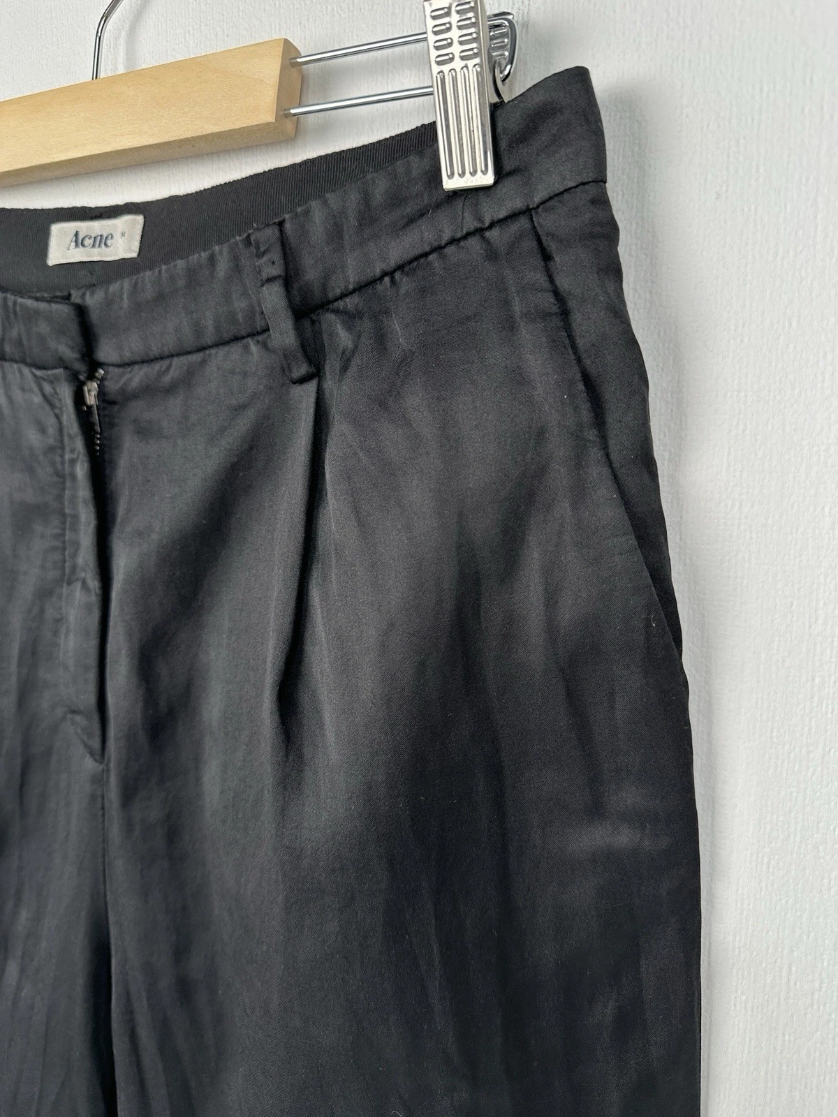 Pantaloni pantaloni pieghettati ACNE STUDIOS PLay cotone seta SS 11