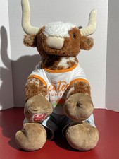 Build A Bear Plush Texas Longhorn Cow Brown  White Spotted Bull Plush Toy 16  