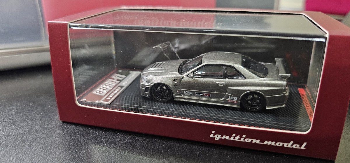 Ignition Model 1/64 Nissan Skyline GTR BNR R34 Nismo Omori Factory