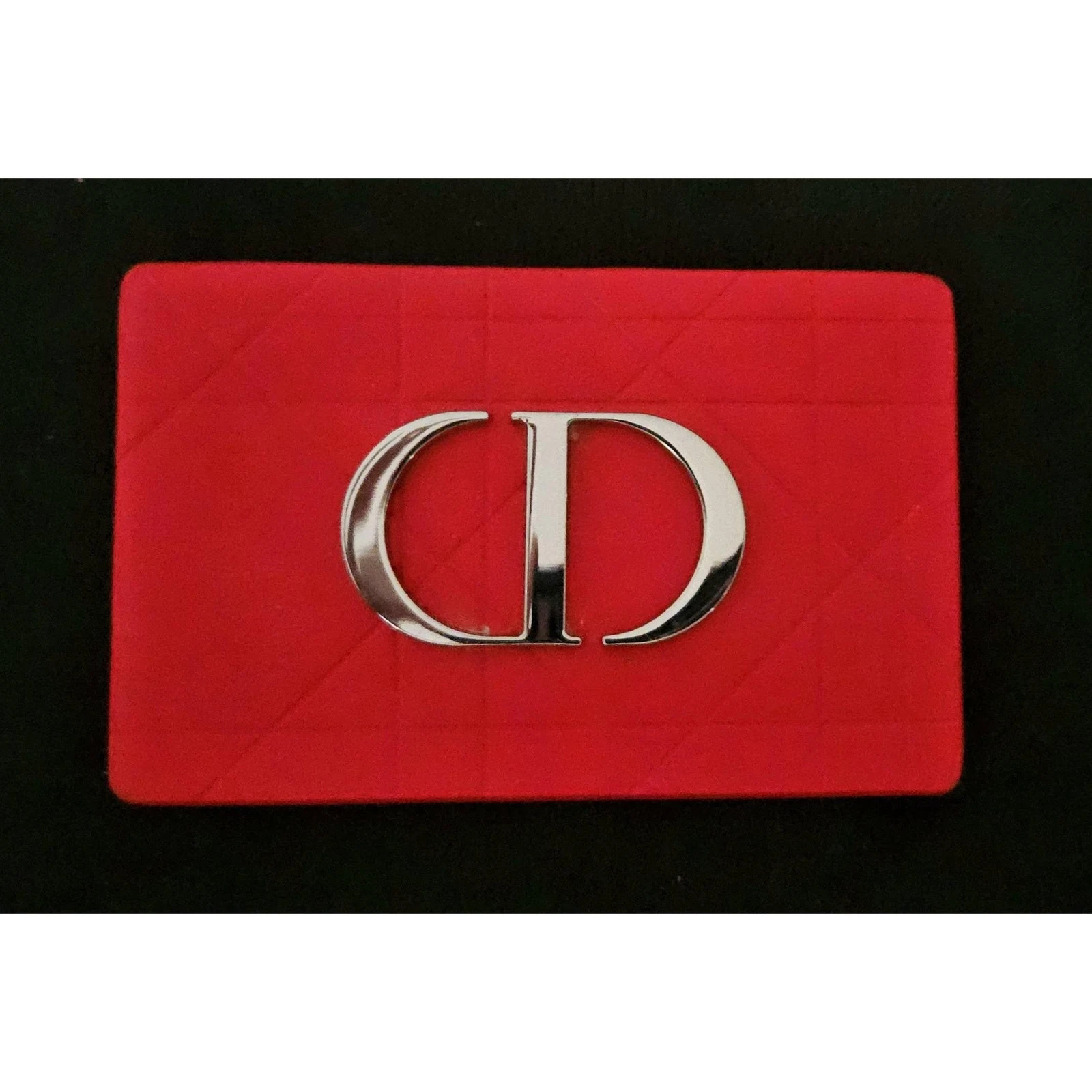 Miroir matelassé rouge Dior maquillage et porte carte neuf avec étiquette