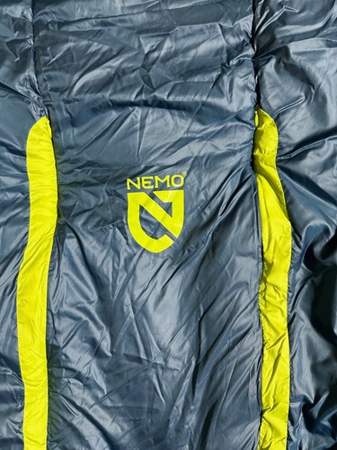 NEMO Forte 20 Sleeping Bag Men's Regular - Left Zip GLOW/ABYSS Camping