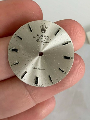 Rolex Silver Air-King Quadrante per Orologio Vintage 5500 di riferimento  per Ricambi | eBay