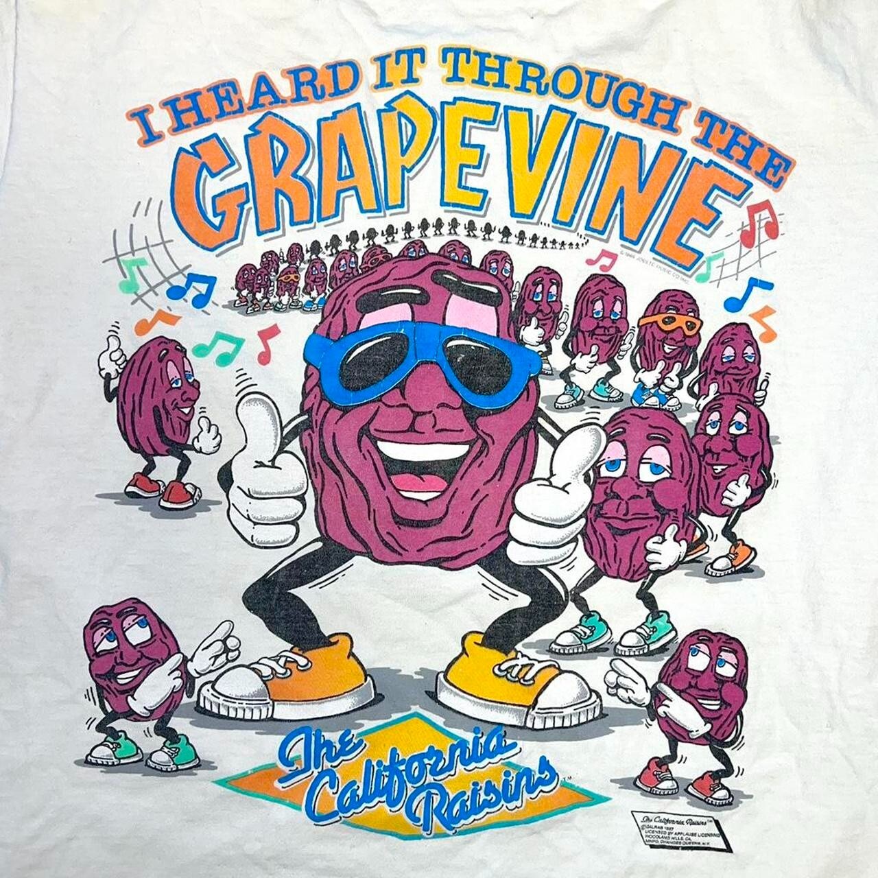 Vintage California Raisins cartoon graphic short sleeve tee shirt KV35941