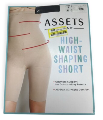 NWT Spanx Assets High-Waist Shaping Short Black Size 4  (5'4''-6'0''-180-200 lb)