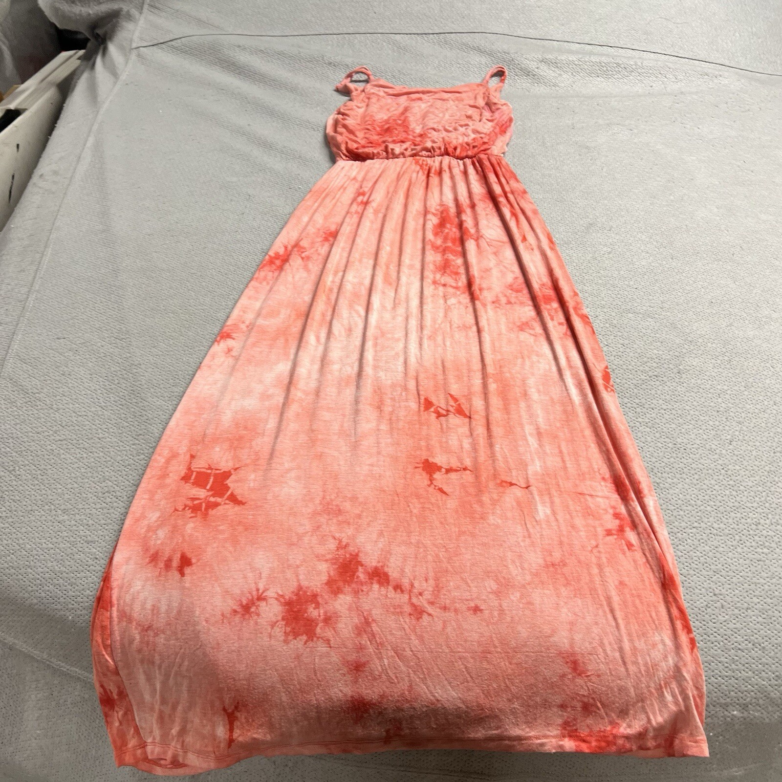 Active Basic Pink White Tie Dye Spaghetti Strap M… - image 4