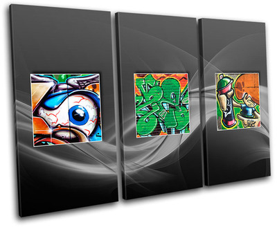 Poster Mural Design Funky Et Coloré - Impression Sur Toile Moderne - Neuf