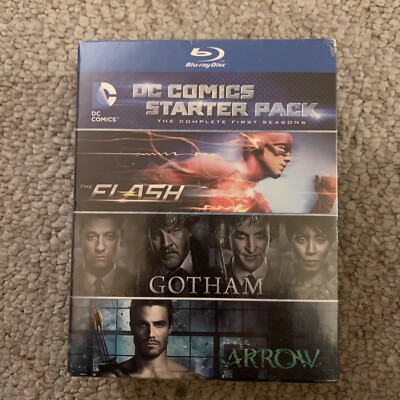 DC STARTER PACK- Blu Ray FLASH/ARROW/GOTHAM Season 1 Warner BR578698 NEW Sealed
