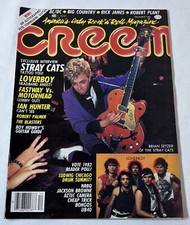 December 1983 Creem ~ STRAY CATS,Loverboy,ACDC,Big Country,Motorhead,Rick James+
