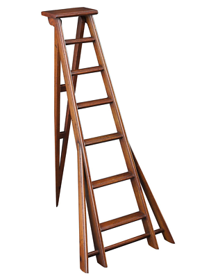 #ad Mini Apple Orchard Step Ladder Architectural Wood Model 12.5quot; Staircase Figurine $57.99
