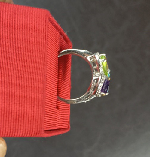 Chuck Clemency STS Multicolor Multi Stone Sterlin… - image 5