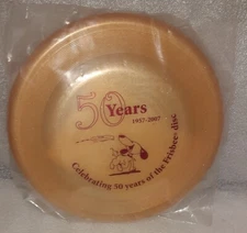 1957-2007 WHAM-O Gold 50 Years of the Original Frisbee disc NEW