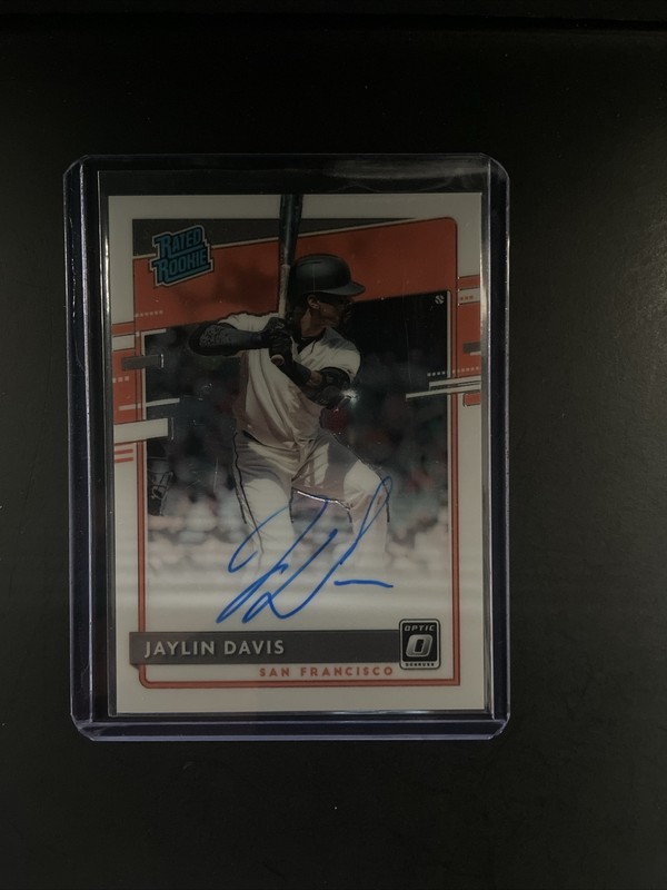 2020 Donruss Optic Jaylin Davis Rated Rookie Auto RRS-JD SF Giants