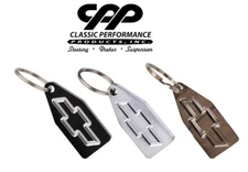 Classic Performance CPP Billet Chevy Accessory Bowtie Keychain