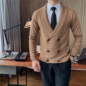 double breasted sweater coat