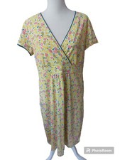 Brakeburn Fabulous Lemon Wrap Dress Size 18 BNWT