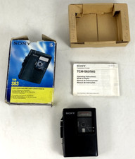 SONY TCM S63 Portable Hand Held Cassette-Recorder Walkman Boxed Japan