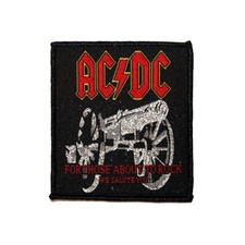 AC/DC ACDC For Those About To Rock We Salute You Woven Sew On Applique Patch