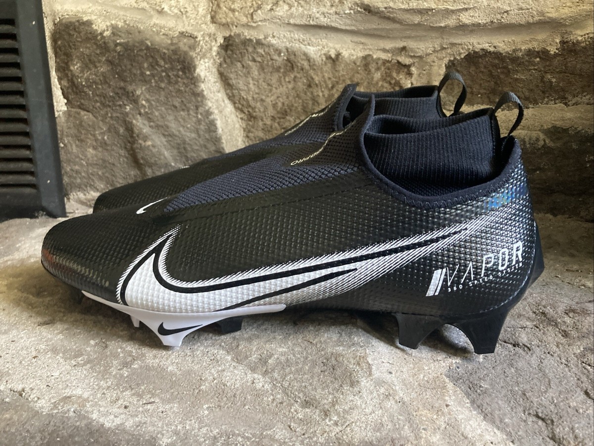 Nike Vapor Edge Pro 360 Football Cleat Black White Men Size 14.5