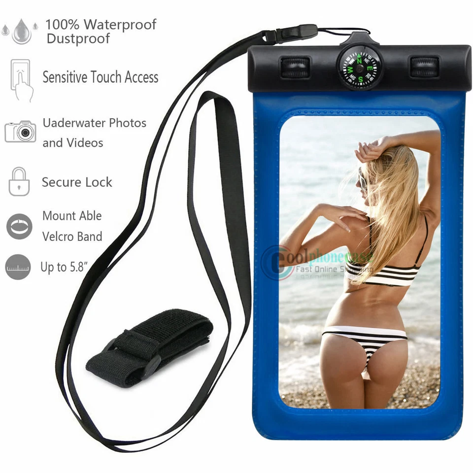 Waterproof Phone Case Dry Pouch Bag with Lanyard for iPhone X XR 11 11P 12 12P - Image 4 of 4