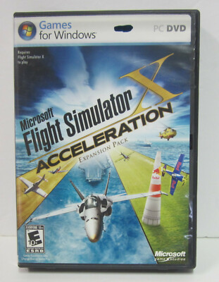 Microsoft Flight Simulator X Acceleration Expansion Pack Small Clam Shell Box
