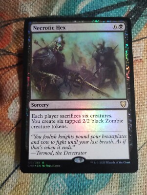 FOIL Necrotic Hex - Commander Legends - NM - MTG - Magic: The Gathering