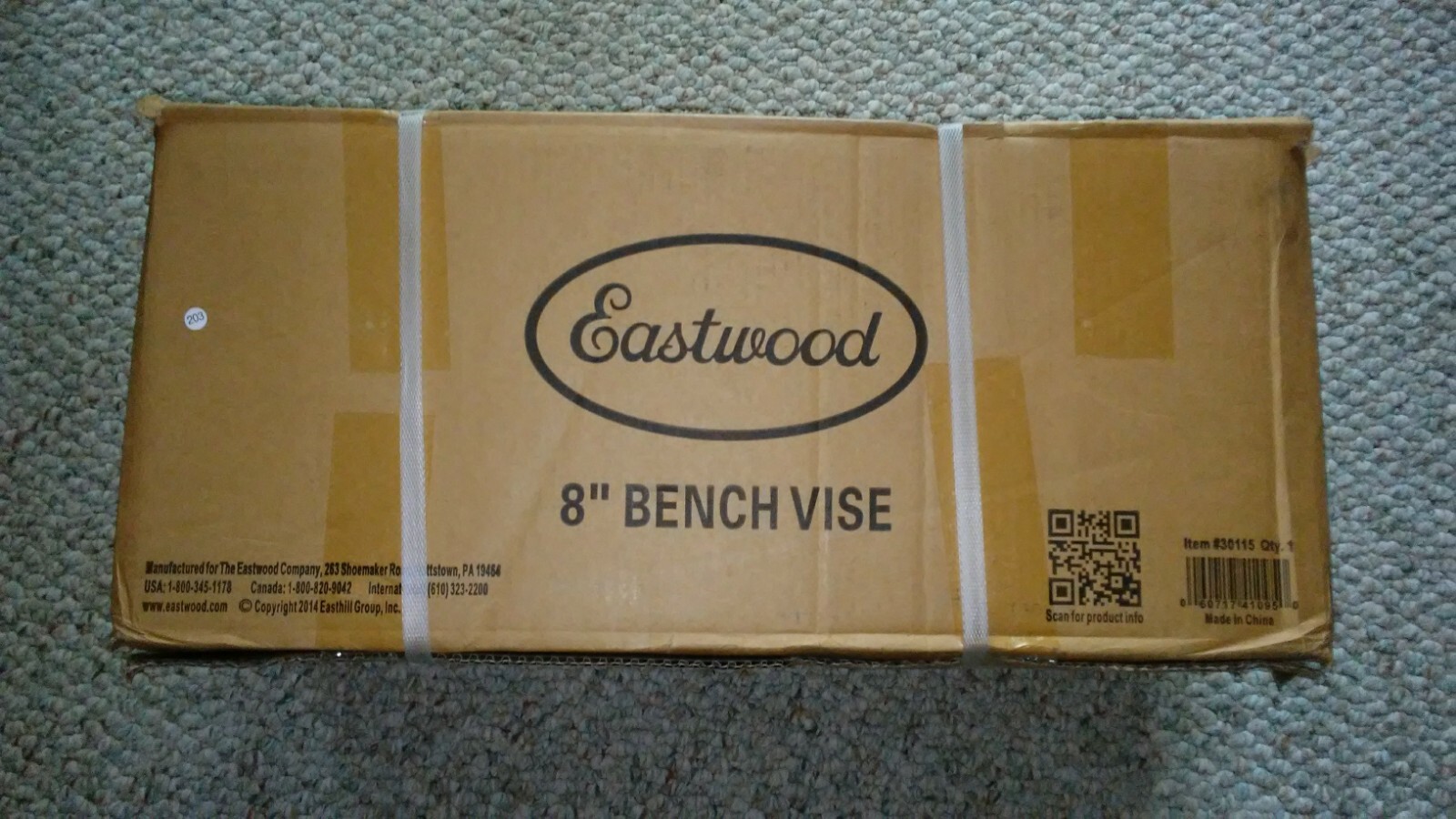 NEW Eastwood 8 inch Bench Vise with Anvil Blue eBay