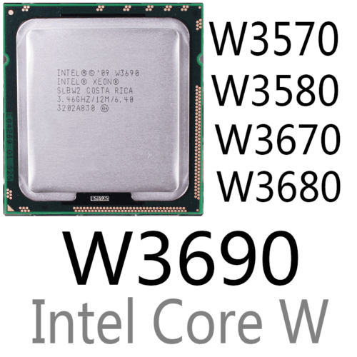 intel Xeon W3570 W3580 W3670 W3680 W3690 LGA1366 CPU Processor - Afbeelding 1 van 6