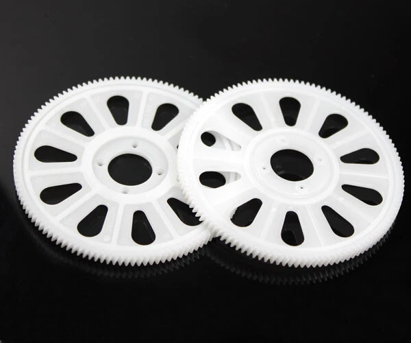 STASRC 4Pcs Slant Thread Main Drive Gear 121T White For T-Rex 450 Helicopter - Image 3 of 4