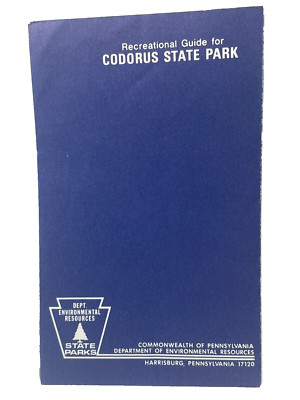 Codorus State Park Guide and Map PA State Park Dept of Environmental Resources