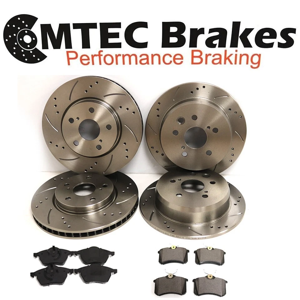 MTEC BRAKES Vauxhall Corsa D 1.6 VXR Nurburgring 10-15 Front Rear Discs & Pads