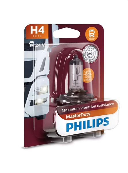 Philips H4 24V 75/70W P43T-38 24V Halogen Masterduty 1St-image