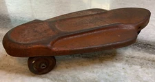 Vintage Antique EARLY Metal Skateboard w/Metal Wheels ROCKET Sidewalk Surf Board