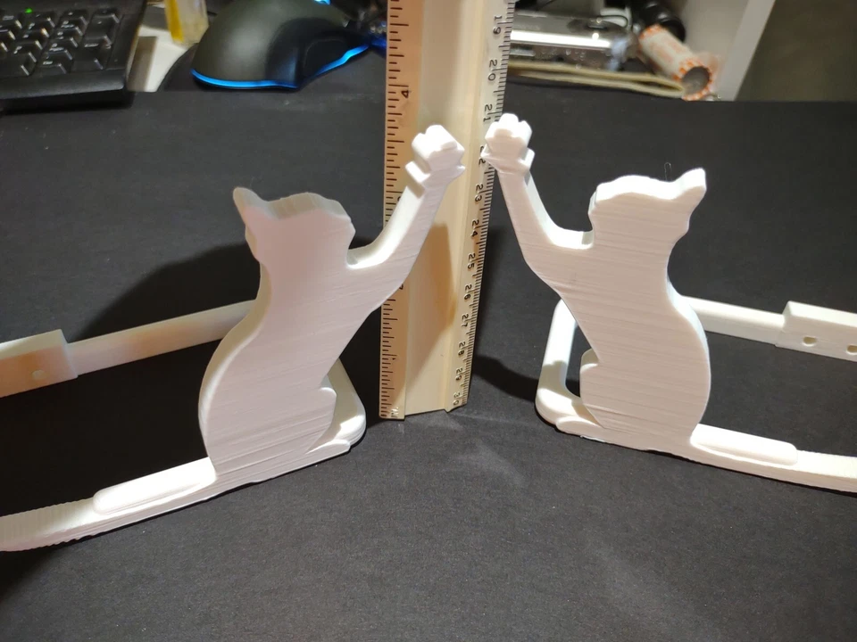 2pcs Cat themed Curtain Tieback - NEW White or Black Curtain hooks - Image 3 of 4