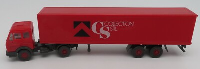 WIKING HO 1/87 TRUCK MB MERCEDES 1626 SEMI TRAILER CS COLLECTION STIL #542