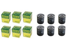 Set of 6 Engine Oil Filters Spin-On Mann For VW Passat Audi A4 Quattro Allroad