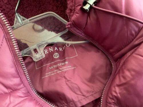 XS Purple Bernardo Neo Active Double Up EcoPlume Insulated Hooded Puffer Jacket - Picture 2 of 7