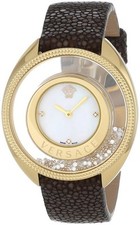 Versace Women's 86Q701MD497 S497 Destiny Spirit Galuchat Leather DIAMOND Watch