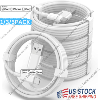 USB Fast Charger Cable Charging Cords For Apple iPhone 7 8 XR XS 11 12 13 14 Lot