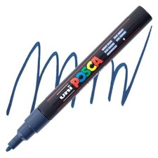Posca Markers, Paint Marker, Navy Blue Paint, 3M Fine Tip, Opaque, Dark Blue
