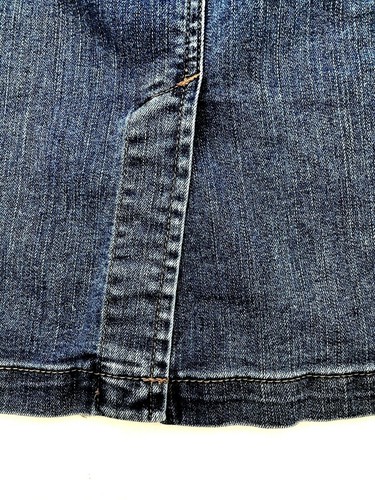Charter Club Jean Shop Mujer 12 Falda Lápiz Azul Elastizada Denim Bolsillos Informal - Imagen 5 de 6