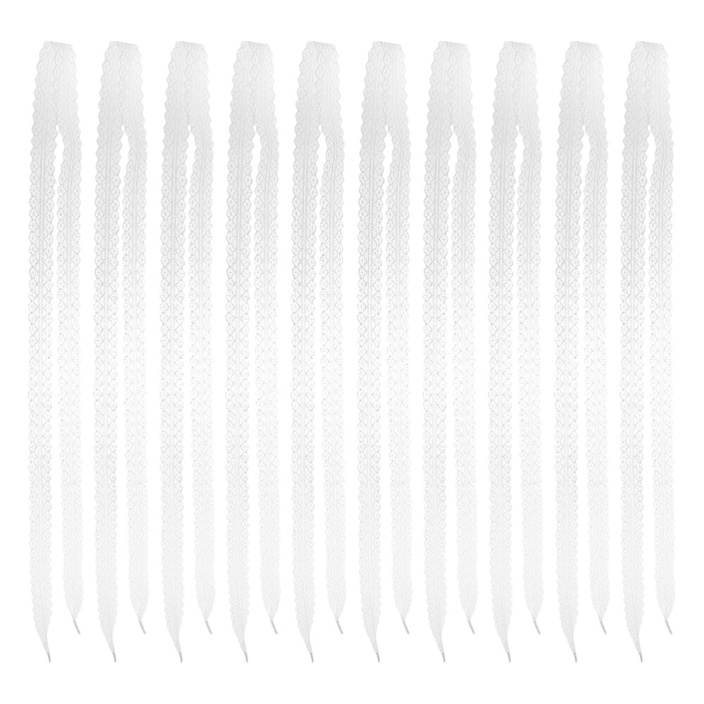 APL 5 paia lacci per scarpe in pizzo donna bambino ricambio piatto carino per donna